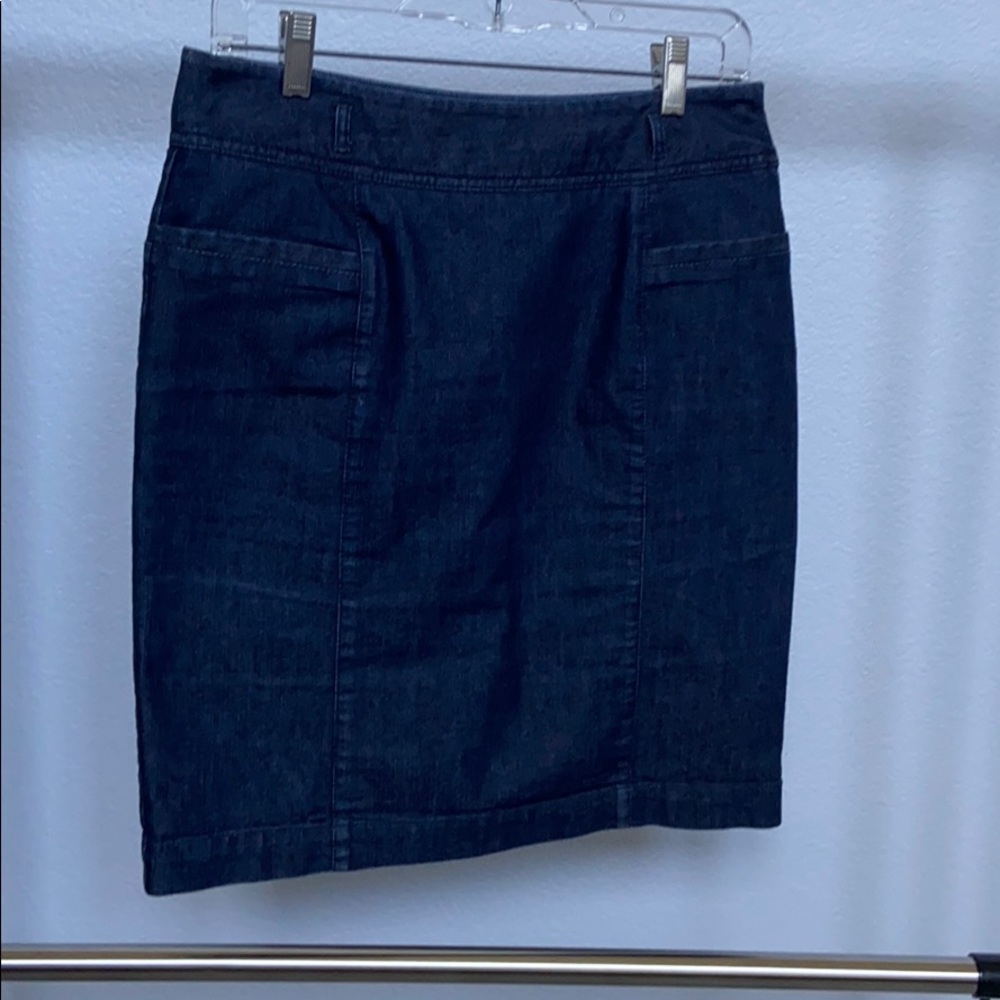 Kenneth Cole short denim pencil skirt.